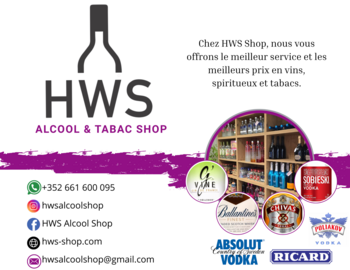 Current brochure from HWS Alcool & Tabac Shop